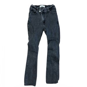 Abercrombie and Fitch Women’s Dark Grey Distressed Jeans Size 00